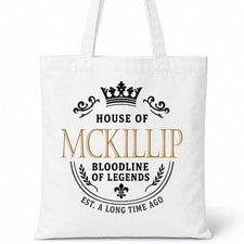 Bolso de Mano MCKILLIP Family Surname House Of White Algodón