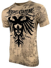 Camiseta para hombre Xtreme Couture By Affliction Rain Eagle motociclista S-5XL