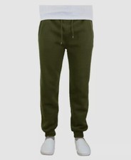 Pantalones deportivos acanalados verdes ajustados Galaxy By Harvic para hombre talla X-grande $49