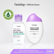 Triple Care Protector Solar 40ml SPF40 Set con Agua Micelar 100ml Cuidado Facial