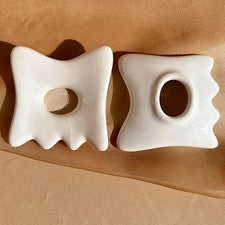 Herramienta de raspado facial de cerámica tablero de cerámica Gua Sha antienvejecimiento cuidado facial de la piel