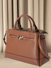 Bolso Bandolera Michael Kors Reed Grande Para Mujer MK Cuero con Cinturón Equipaje