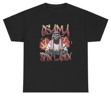Camiseta Osama Spin Laden Divertida Camiseta Osama Bin Maldita DJ Música Meme Gen Z Humor Camiseta