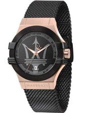Maserati Potenza Men's R8853108010 Quartz Stainless Steel Watch Black Dial 42mm