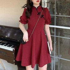 Damen for weiblich Frauenkleid Kleid Täglich Einfarbig Elegant Frauen Frühling