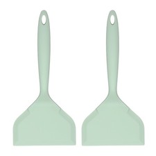 2 Piezas Espátula Silicona Tamagoyaki, Espátula Antiadherente Panqueques, Verde Nórdico