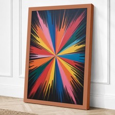 Impresión geométrica en lienzo Starburst Energy arte de pared decoración del hogar listo para colgar