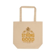 Bolso de Mano Be Strong Courage Ecológico Motivacional Regalo Hecho en EE. UU.