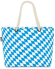 Bolso VOID Baviera blanco-azul rombo Munich Oktoberfest Wiesn bandera