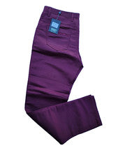 Pantalones Designs Hi Fashion para hombre. 34/30 granate