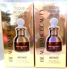 Gotas destacadas líquidas Beau Babe Beauty BRONCE 0,71 oz. PACK 2