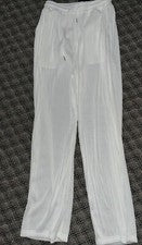 PANTALONES GRANDES BLANCOS PLISADOS REAL TAKAI PARA HOMBRE NUEVOS CON ETIQUETAS (B23)