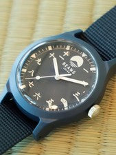 BEAMS Japan Limited Watch Mt Fuji Kanji Dial Hecho en Japón NUEVO Cuarzo Para...