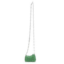 Bolso Bandolera Micro Paco Rabanne 1969 Verde Brillante 23PSS0336MET424