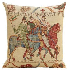 Funda de cojín decorativa belga Bayeux Mont St. Michel 16x16 pulgadas