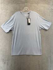 Camiseta Kenneth Cole Medium Active Tech azul cielo elástica nueva con etiquetas
