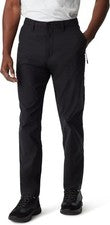 Pantalones de viajero Bass Outdoor ajustados de ajuste recto para hombre - negros - 28x30,5