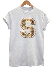 Camiseta S Estampado Leopardo Animal Moda Ropa Top Camiseta Hombres Mujeres Niños