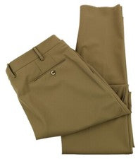 Pantalones PT TORINO Taupe Tostado Calce Ajustado Cinético Frente Plano Pierna Recta 56 Nuevos con Etiquetas