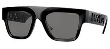 Gafas de sol Versace VE 4430U GB1/81 53 mm negras rectangulares lentes polarizadas grises