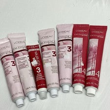 7 Pk L'Oreal Excellence 3 y 4 Cuidado Acondicionador Profundo 1.86 OZ Cada NUEVO