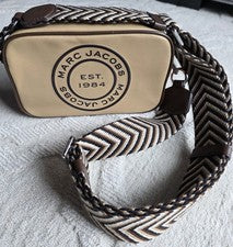 Bandolera de cuero para mujer Marc Jacobs H125L01RE21 NUEVA SIN ETIQUETAS