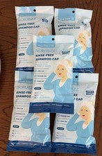 Tapa de champú sin enjuague Scrubzz 5 paquetes aroma fresco lavado de cabello sin agua