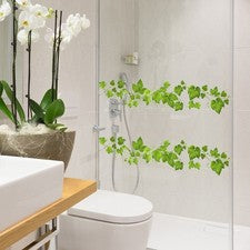 Pegatina de pared PVC diseño de vid floral verde para decoración de interiores desmontable del hogar