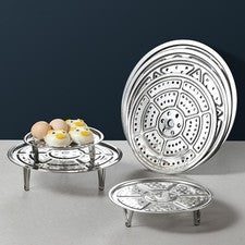 Utensilios de cocina vaporera bandeja vaporera rack ayudante de cocina redondo 15-39 cm