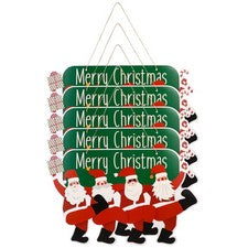 Colgante colgante de papel para decoración de puertas delanteras 5 piezas decoraciones navideñas