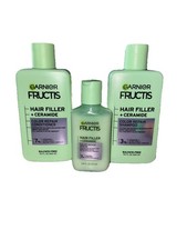 Champú acondicionador y suero Garnier Fructis relleno capilar y reparación de color ceramida