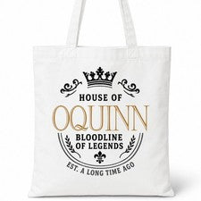 Bolso Shopper Casa Of Algodón Apellido Familiar OQUINN