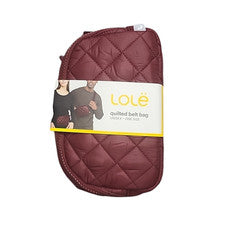 Bolso Cinturón Lole Unisex Mujer Hombre Acolchado Vino