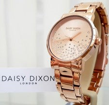 Nuevo Reloj de Vestir DAISY DIXON Damas Chapado en Oro Rosa ¡REGALO para Ella! PVP £79! CAJA
