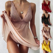Vestido de moda caliente lencería monocromática M-3XL ropa de dormir ropa interior de verano