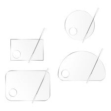 Base Acrílico Maquillaje Paleta Transparente Cosmética Mezcla Bandeja Herramientas de Belleza