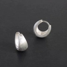 Silber 925 Creolen – Mattes Finish, klassisch & elegant ohrringe