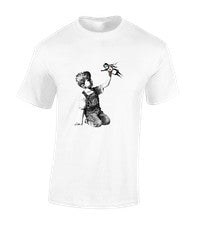 CAMISETA SUPERHÉROE ENFERMERA BANKSY PARA HOMBRES GENIAL NHS GRAFFITI ARTE MODA TOP NUEVA