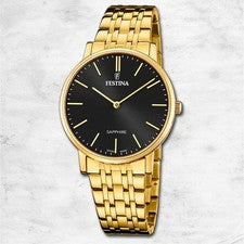 Festina Reloj de Hombre Hecho en Suiza Pulsera Acero Inoxidable Oro UF20046/5