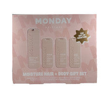 Monday Cuidado del Cabello Humedad Cabello + Cuerpo Juego de Regalo de Viaje - Juego de 4 Piezas, Nuevo