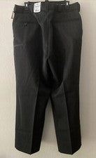 Pantalones de uniforme gris Oxford color REG 71 Fechheimer 38x27” Flying Cross para hombre nuevos con etiquetas