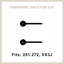 Par de segundas manecillas esfera subsidiaria de reloj (Ø0,20 mm) - Elige estilo/tamaño y color