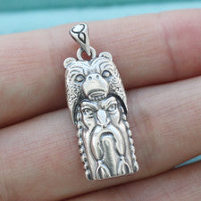 Dije colgante vikingo Berserker plata de ley 925 guerrero nórdico para collar