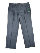 Pantalones de vestir Lauren Ralph Lauren para hombre 42Wx30L 100 % lana comodidad total gris NUEVO