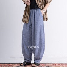 Pantalones cortos informales de verano para hombre estilo chino retro tejido algodón lino