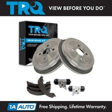 TRQ Brake Shoe & Drum Kit Fits 2007-2017 Toyota Yaris