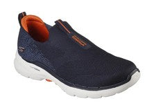 Zapatos sin cordones Skechers para hombre Go Walk 6 ajuste ancho rendimiento atlético caminar