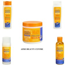 Cantu | Productos para el cuidado del cabello suavizantes de linaza para cabello rizado, grueso y ondulado