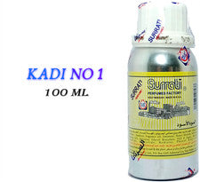 Aceite de perfume concentrado Kadi Nº 1 Surrati, envasado de 100 ml, aceite Attar.