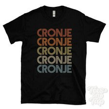 CAMISETA ESTILO RETRO REPETIDA CORONA Hombre y Mujer Novedad Genial Nombre Regalo